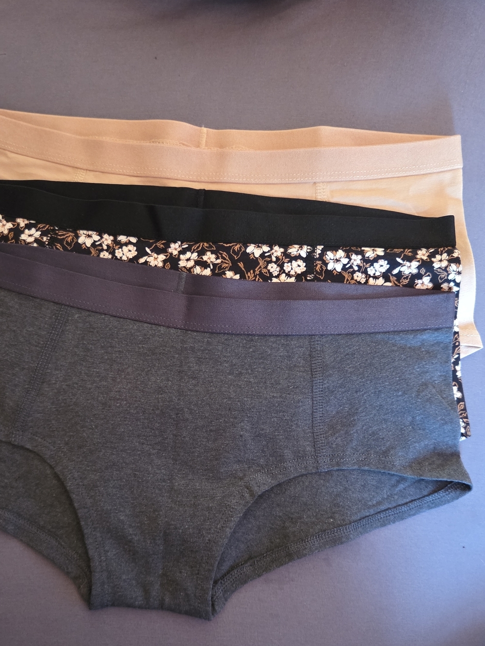 NWOT- Pact Organic- (3Pck) Womens Boyshorts